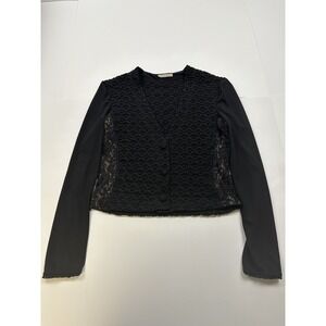 Bruno Duluc jacket blazer Women's Size Large Vintage Made In USA Lace